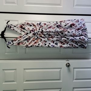 WHBM Floral Watercolor Maxi Dress